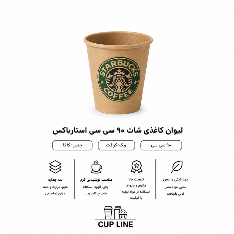 لیوان کاغذی شات کرافت